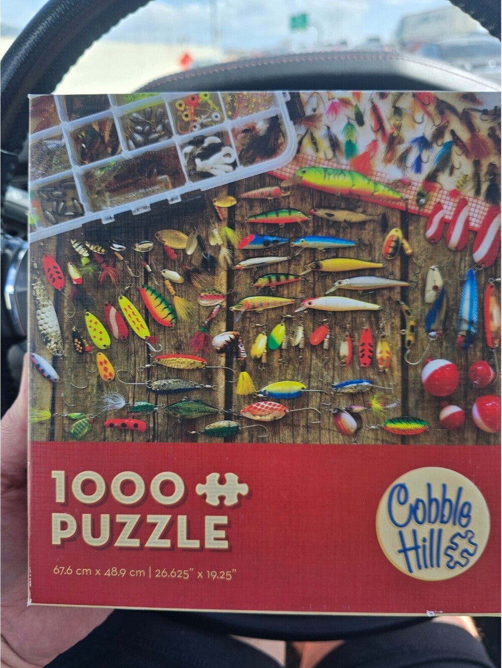 Cobble Hill 1000 Piece Puzzle - Fishing Lures Theme